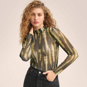 Sheer printed T-shirt